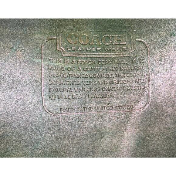 Vintage 1980s Coach Green Bag USA Made Crossbody - Picture 2 of 16